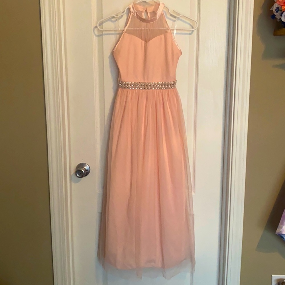 Beautiful light pink long dress